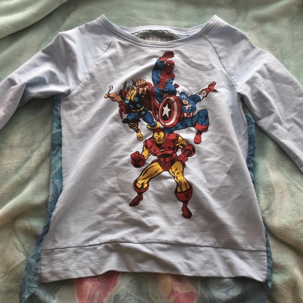 blue marvel avengers sweatshirt